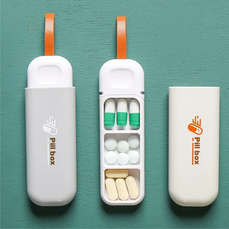 

7-day Fashion Portable Pill Box Tablet Pill Box Dispenser Medicine Box 3-cell Dispensing Storage Medicine