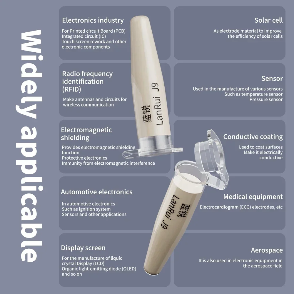 J9 Conductive Silver Paste NANO โทรศัพท์มือถือซ่อมหน้าจอน้ํา Ingress สีเหลืองวงจรซ่อมยืดหยุ่นซ่อมหน้าจอวงจร