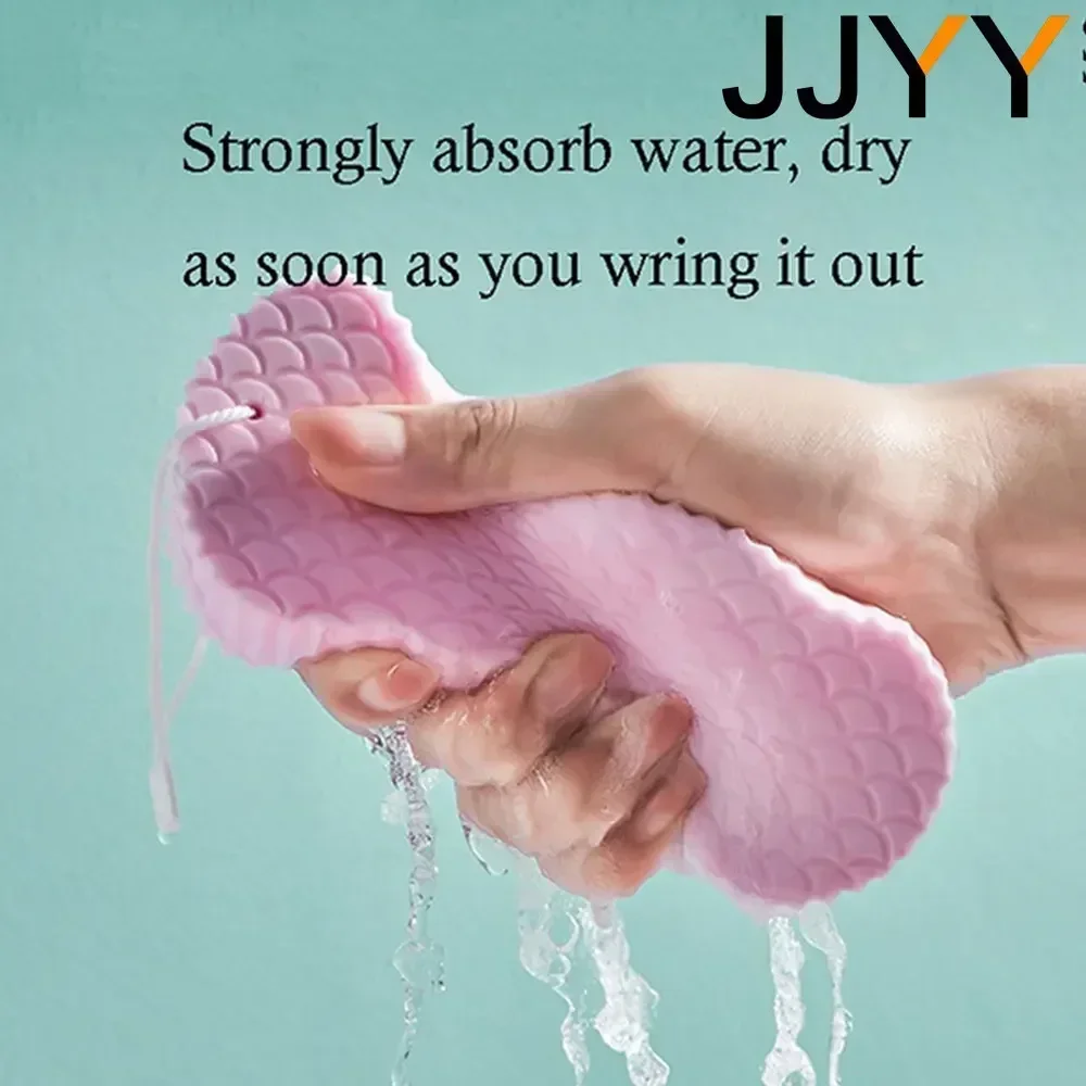 JJYY 1PC 3D Magic Sponge Children\'s Bath Sponge Body Peeling Dead Skin Exfoliating Massager Cleaning Bath Brush Exfoliating