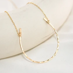 925 Silver Horseshoe Necklaces Handmade Gold Filled Jewelry Pendant Vintage Boho Choker Kolye Charm Jewelry Necklace For Women