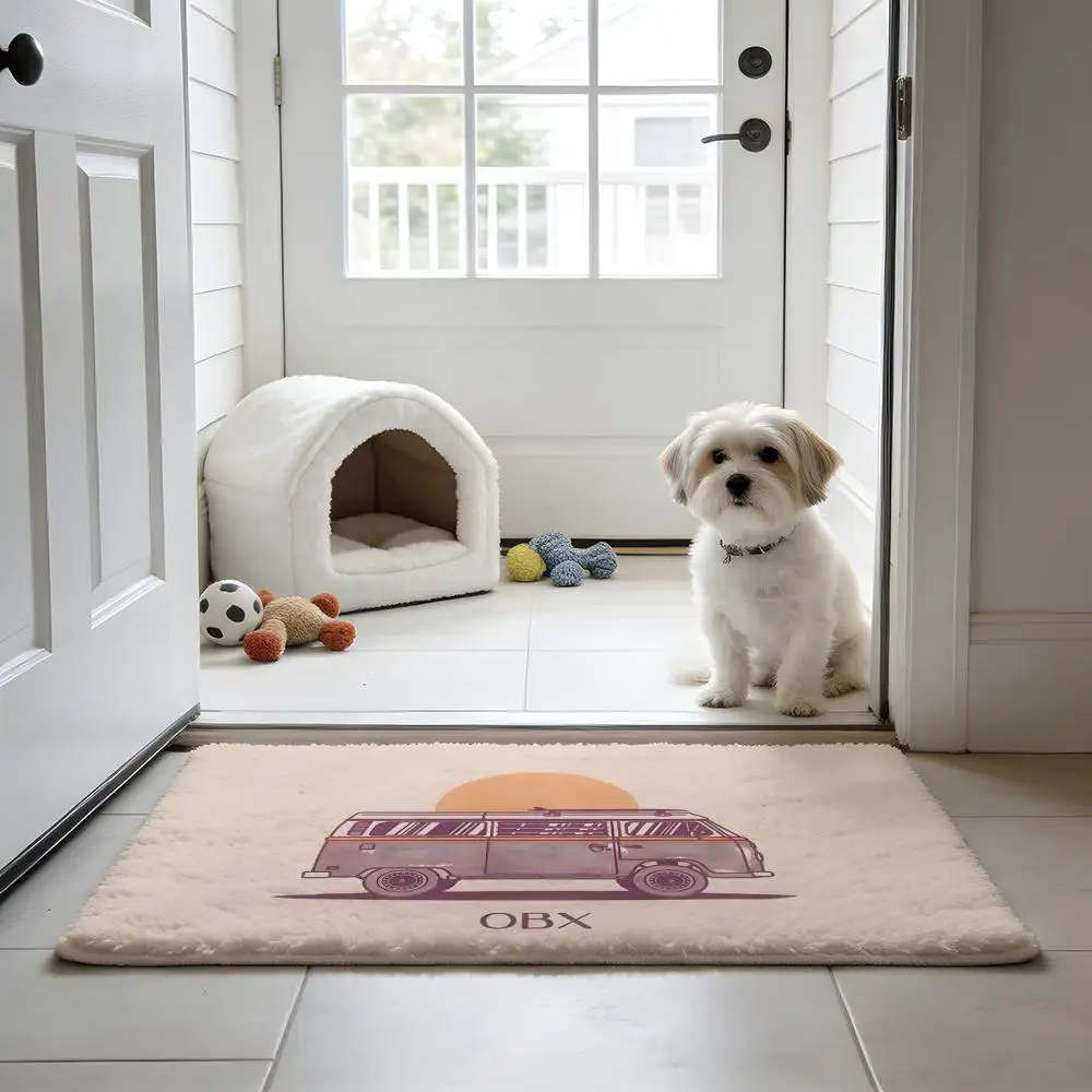 

Коврик для пола O-Outer Banks TV из фланели, нескользящий, впитывающий влагу, для ванной, кухни, прихожей, домашнего декора