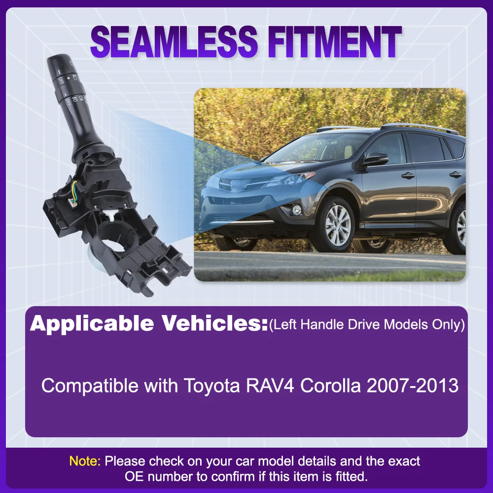 841400P011، 84140-0P011 12 دبابيس بدوره إشارة المصباح مفتاح الإضاءة مزيج لتويوتا RAV4 كورولا 2007-2013 #1