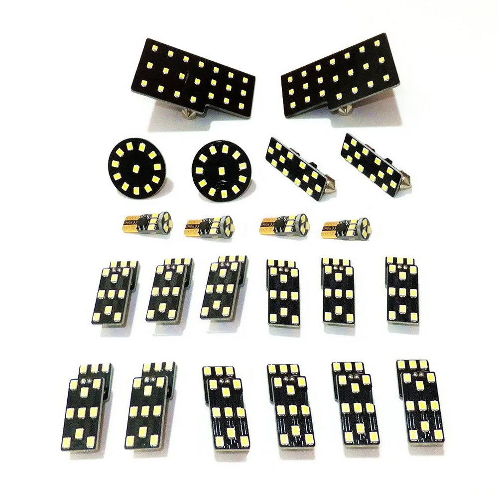 

July King 22 Pcs 6000K LED Reading Lights for Audi Q5, 4 Front / 4 Rear Dome + 2 Dressing + 8 Door +3 Trunk +1 Glove Box Light