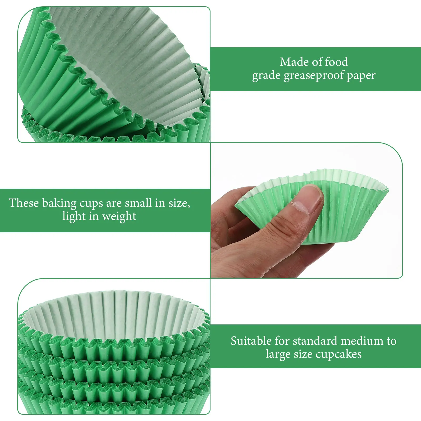 

100Pcs Colorful Cupcake Wrappers Premium Baking Liners Smooth Non-Stick for Home Kitchen Commercial Use Ideal for Desserts and