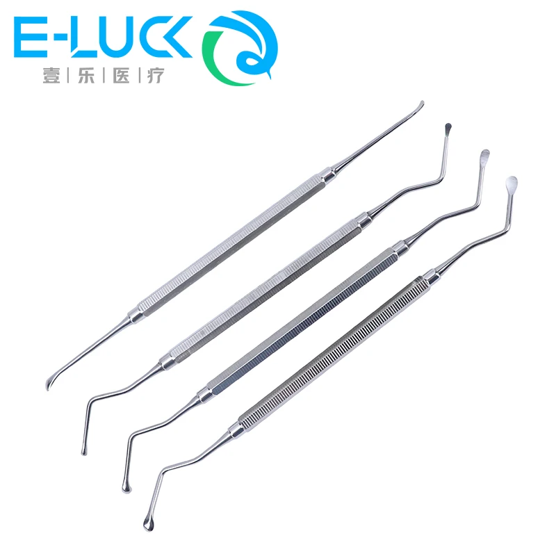 Dental Restorative Excavator Double Ended Spoon Oral Care Tooth Cleaning Excavator Spoon Double Ends Dentist Tools