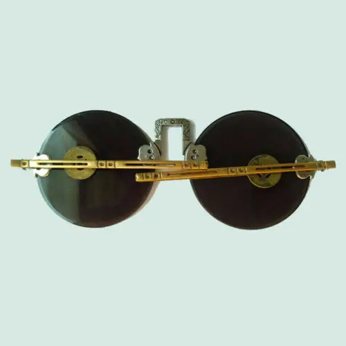 Shanghai Old Folk Plain Crystal Sunglasses China Style Vintage Fashion Glasses for Men And Women