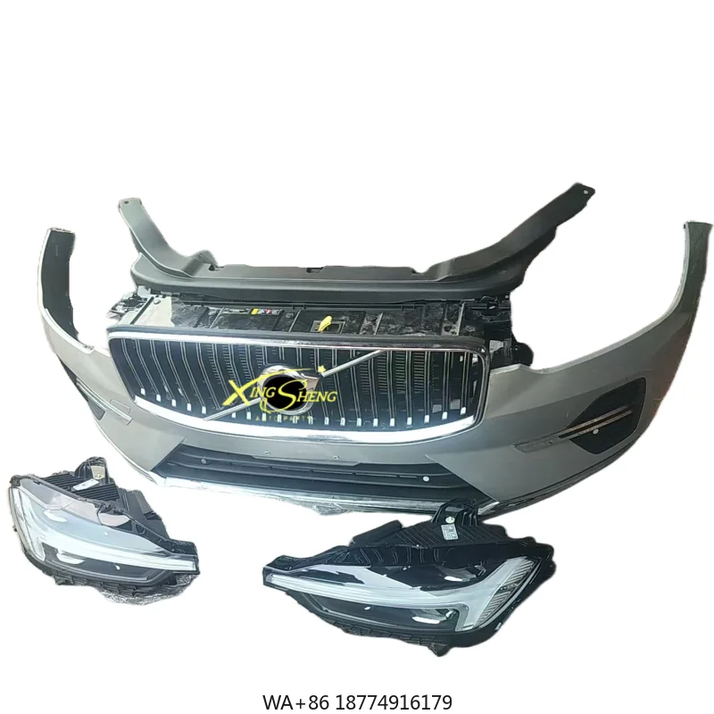 

Original for XC60 Front Bumper Grille Louver Lamp Shade Radiator Cover Accessory Complete Car Bumper Accessory