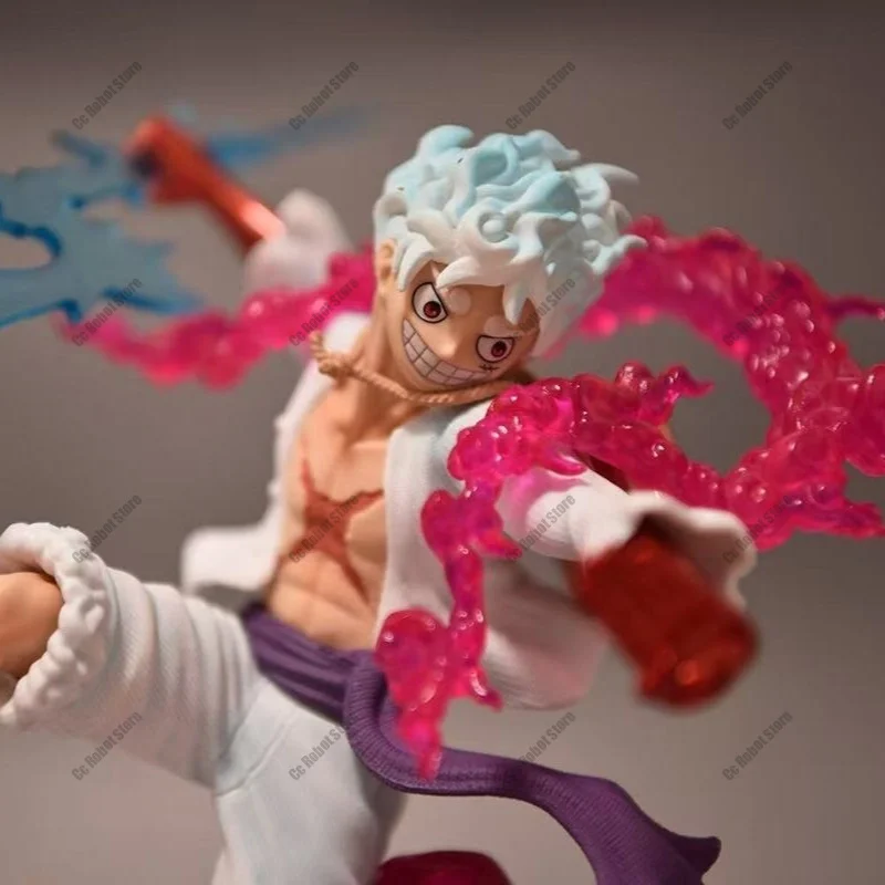 Nueva Figura de One Piece, Dios del Sol Nika Luffy Gear 5, Segunda Batalla, Rayo, Onigashima, Modelo de Estatua