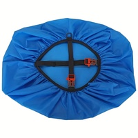 35-80L Cross Buckle Strap Rainproof Backpack Rain Cover Antislip Portable Backpack Cover Traveling with Reflective Strips