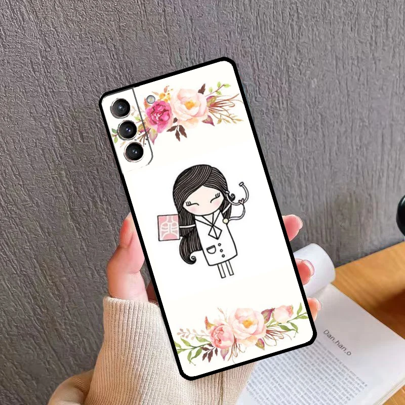 Medical Doctor Nurse Student Case For Samsung Galaxy S22 Ultra S21 S20 FE S8 S9 S10 Plus Note 10 20 S23 Ultra Back Cover