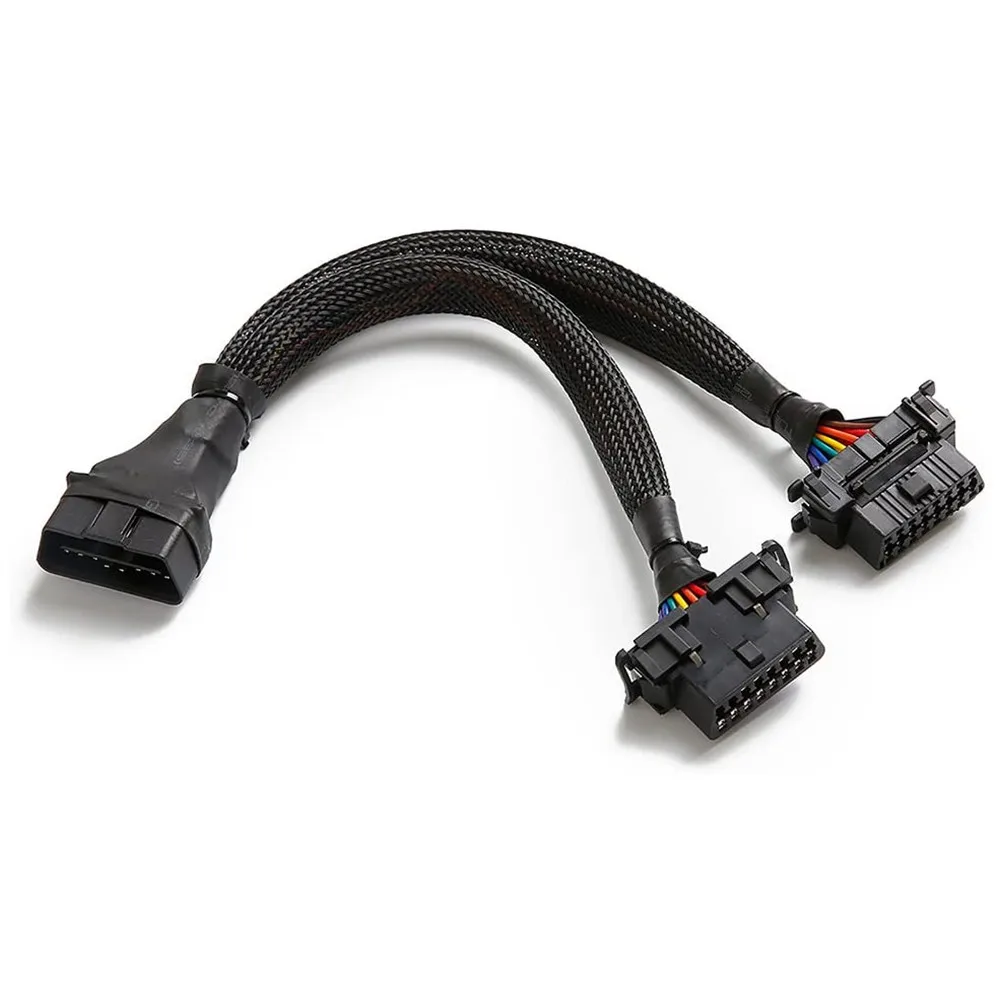 

OBD2 Splitter 16 Pin OBD II Splitter Extension 1x Male and 2X Female Extension 30cm Car Code Readers OBD Adapter Cable