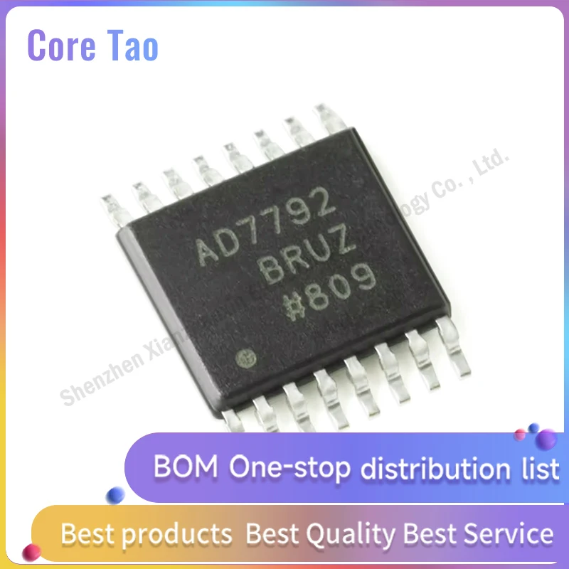 1PCS/LOT  AD7792BRUZ-REEL AD7792BRUZ AD7792 TSSOP-16 16-bit sigma-δ analog-to-Digital Converter (ADC)