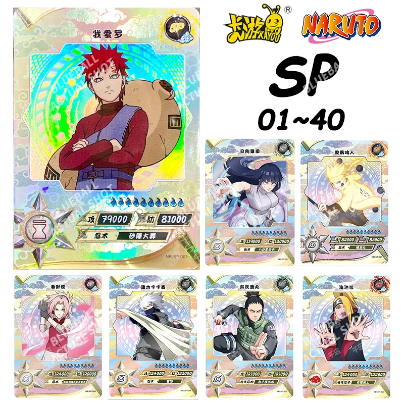 

Kayou Naruto SP Card 01~40 Series Anime Uzumaki Tenten Uchiha Madara Rare Collection Card Christmas Birthday Gift Game Toys