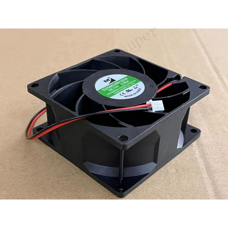 S+    New 8038 12V 0.90A 10.8W 6200RPM 2-pin cooling fan