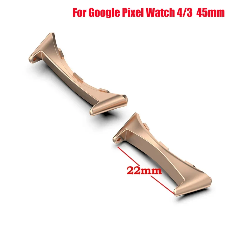 1 Paar Uhrenarmband-Verbindungsadapter für Google Pixel Watch 4/3 41mm 45mm Zubehör Metall-Smartwatch-Adapter Ersatz