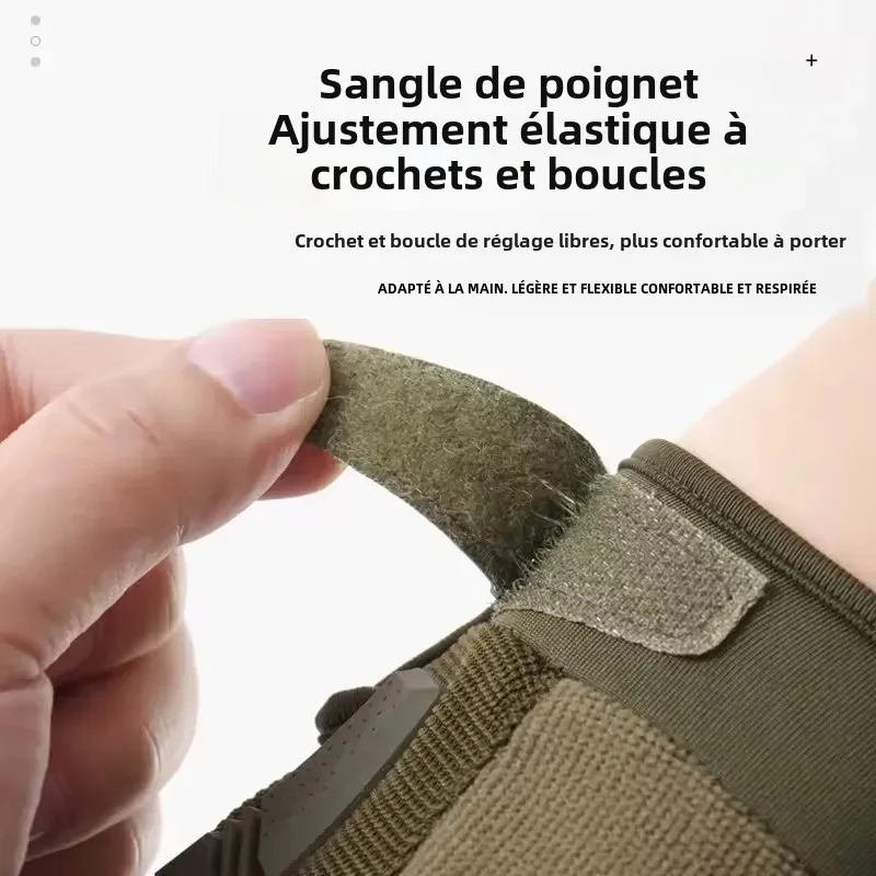 قفازات تكتيكية للنساء والرجال في الهواء الطلق تسلق الصخور إصبع تسرب التدريب المضادة للانزلاق حماية ركوب الدراجات قفازات تكتيكية #3