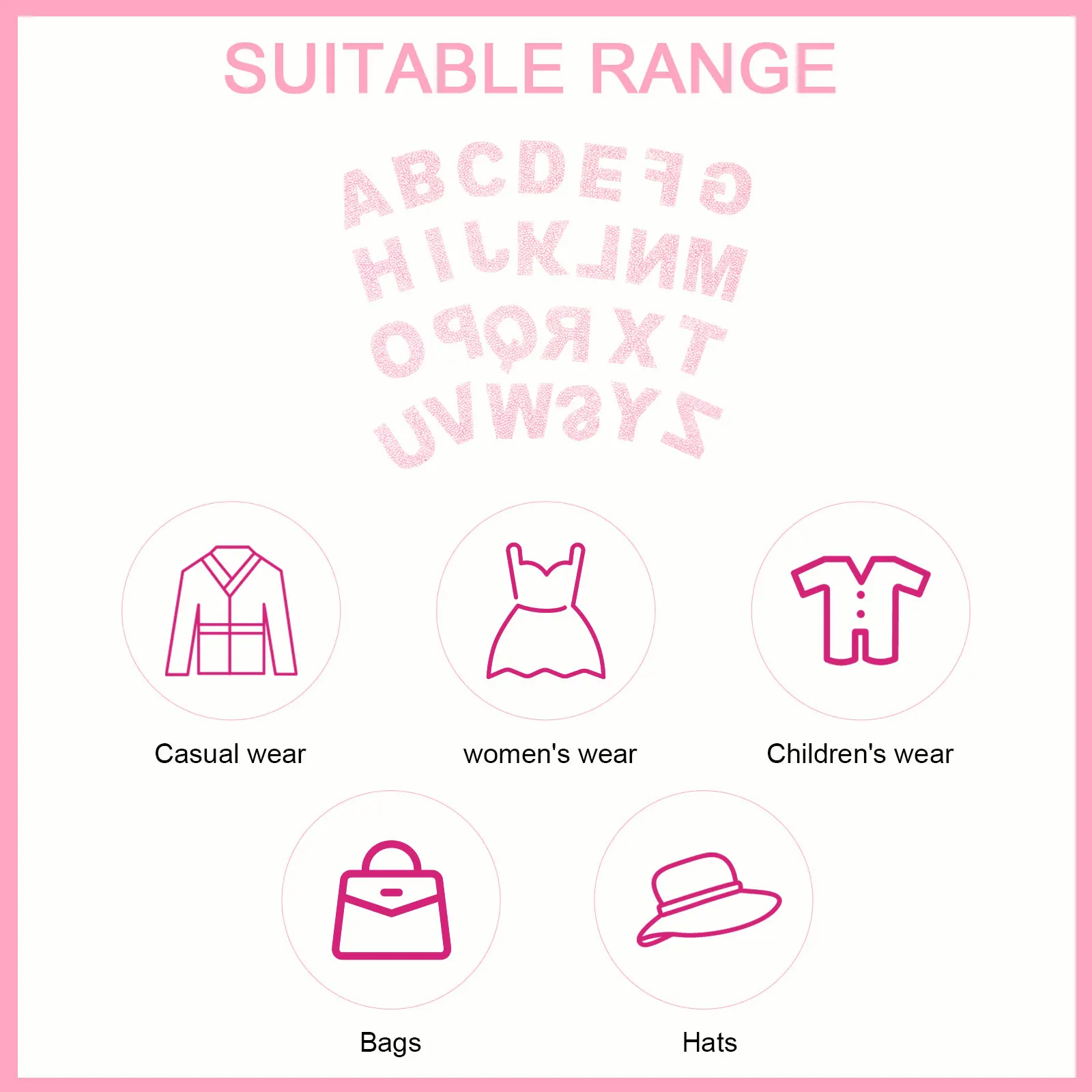 

Hot Melt Adhesive Patch Cloth Jean Patches Embroidery Drill Alphabet Shaped Iron on Sewing Applique Decorative Thick Texture