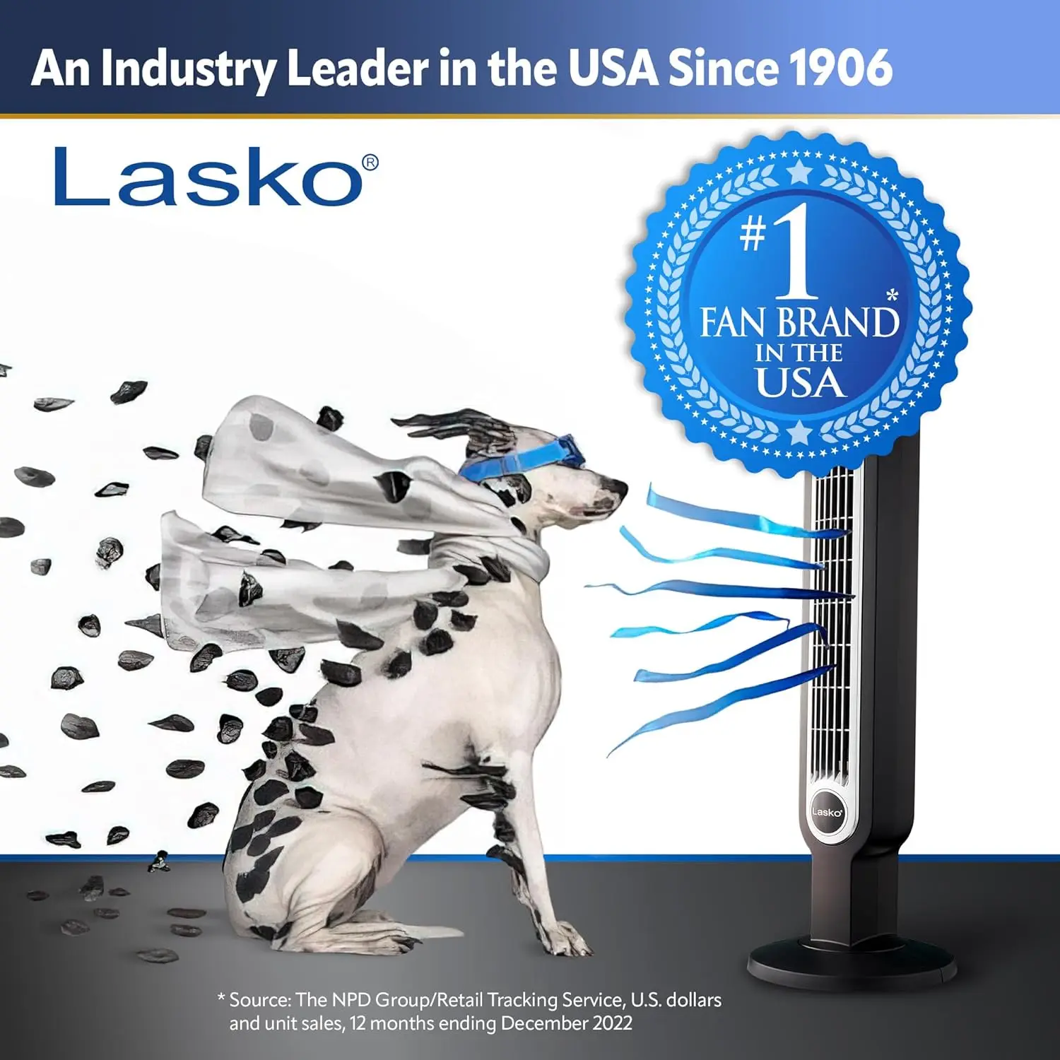 Lasko Oscillating High Velocity Tower Fan, Remote Control, Timer, 3 Powerful Speeds, for Garage, Basement and Gym,35