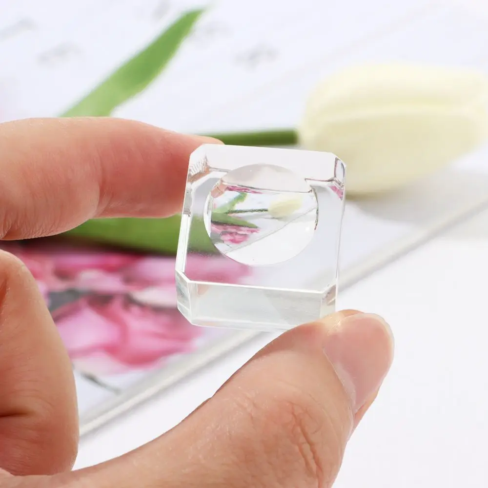Pedestal Holder For Ball Square Glass Holder Crystal Sphere Base Transparent Support Ball Display Stand