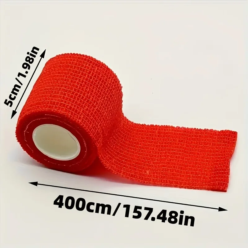 7pcs Self-Adhesive Elastic Cohesive Bandage, Breathable Compression Fixation Wrap Tape, Sports Protective Bandage For Finger