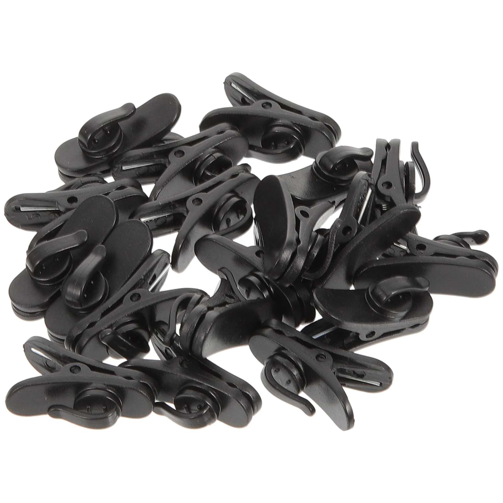 

20pcs Microphone Material Hands Free Speaking Collar Tie Microphone Clips Lavalier Replacement Accessories