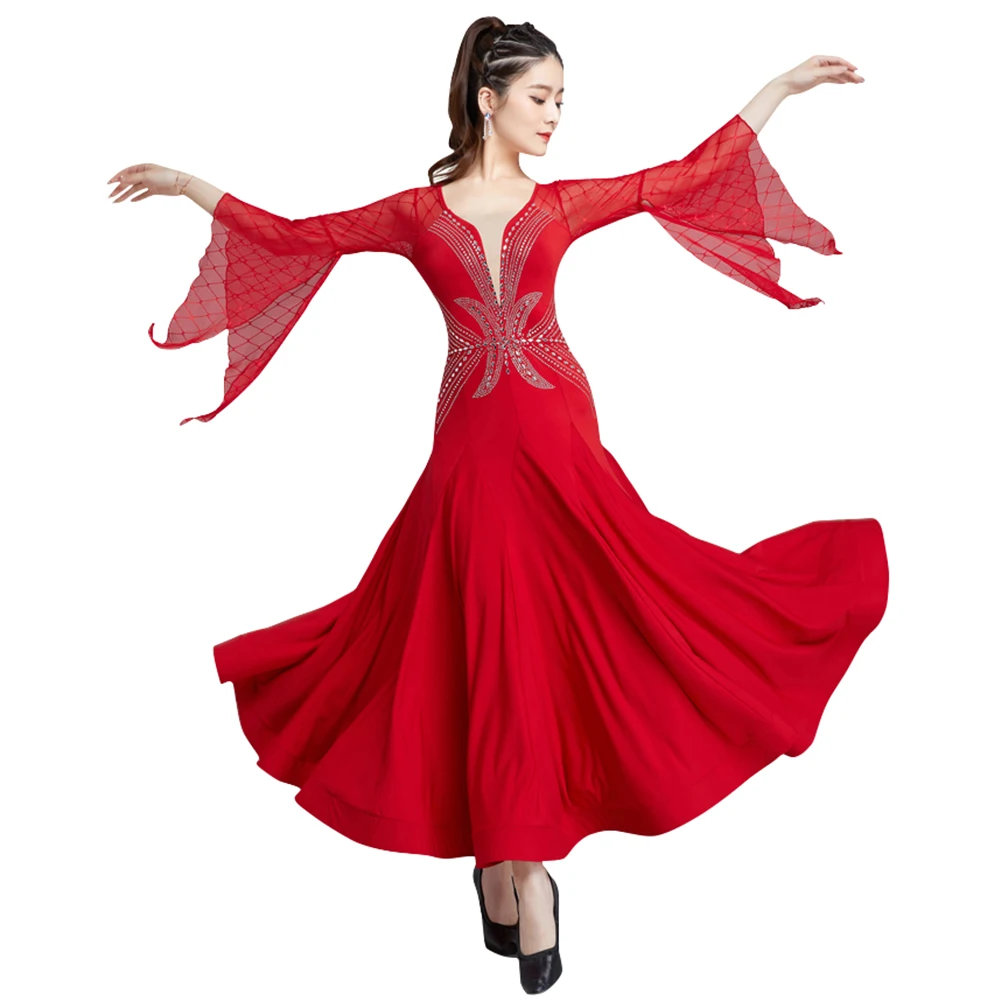 Neue Ballsaal Walzer Modern Dance Kleid Dance Wettbewerb Standard Ballsaal Tanzen Kleidung