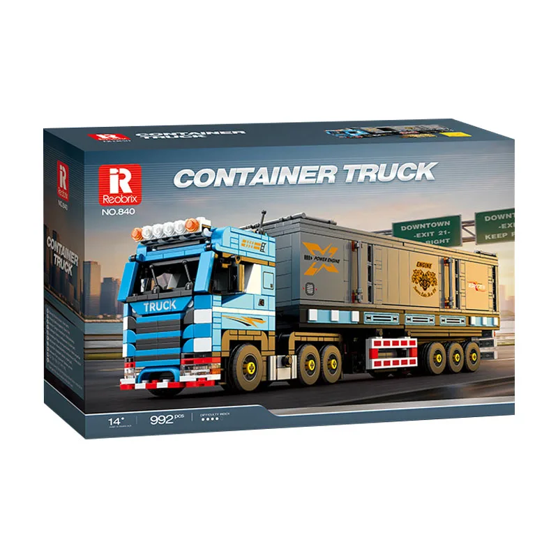 IN STOCK Reobrix 840 MOC Technical Heavy truck Building Blocks Model Vehicle Bricks Assembling DIY Adult Toy Christmas Gift Set