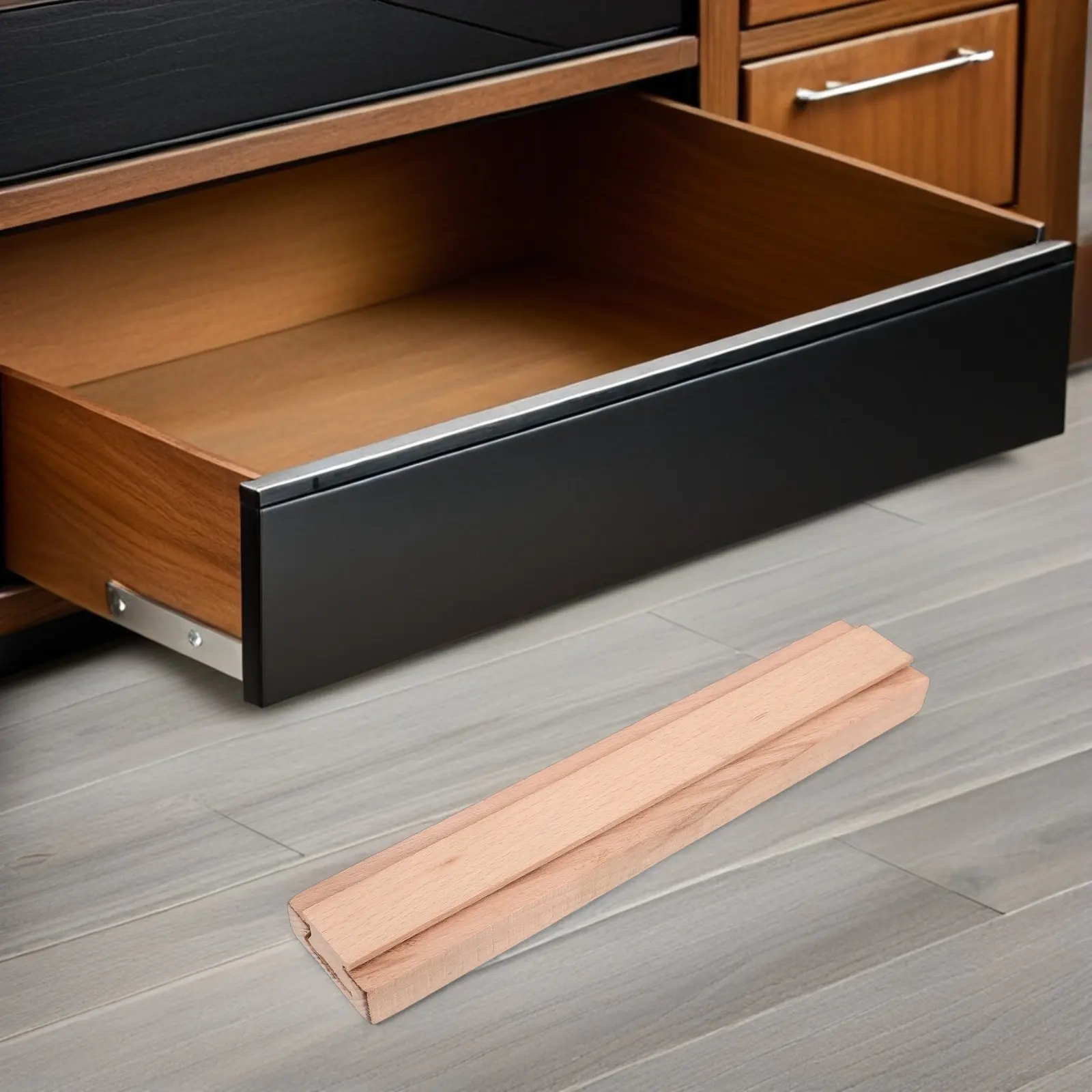 

11.8 Inch Solid Wood Drawer Slides Bottom Mount Replacement Track for Dresser Cabinet Wardrobe Storage Furniture Smooth Quiet