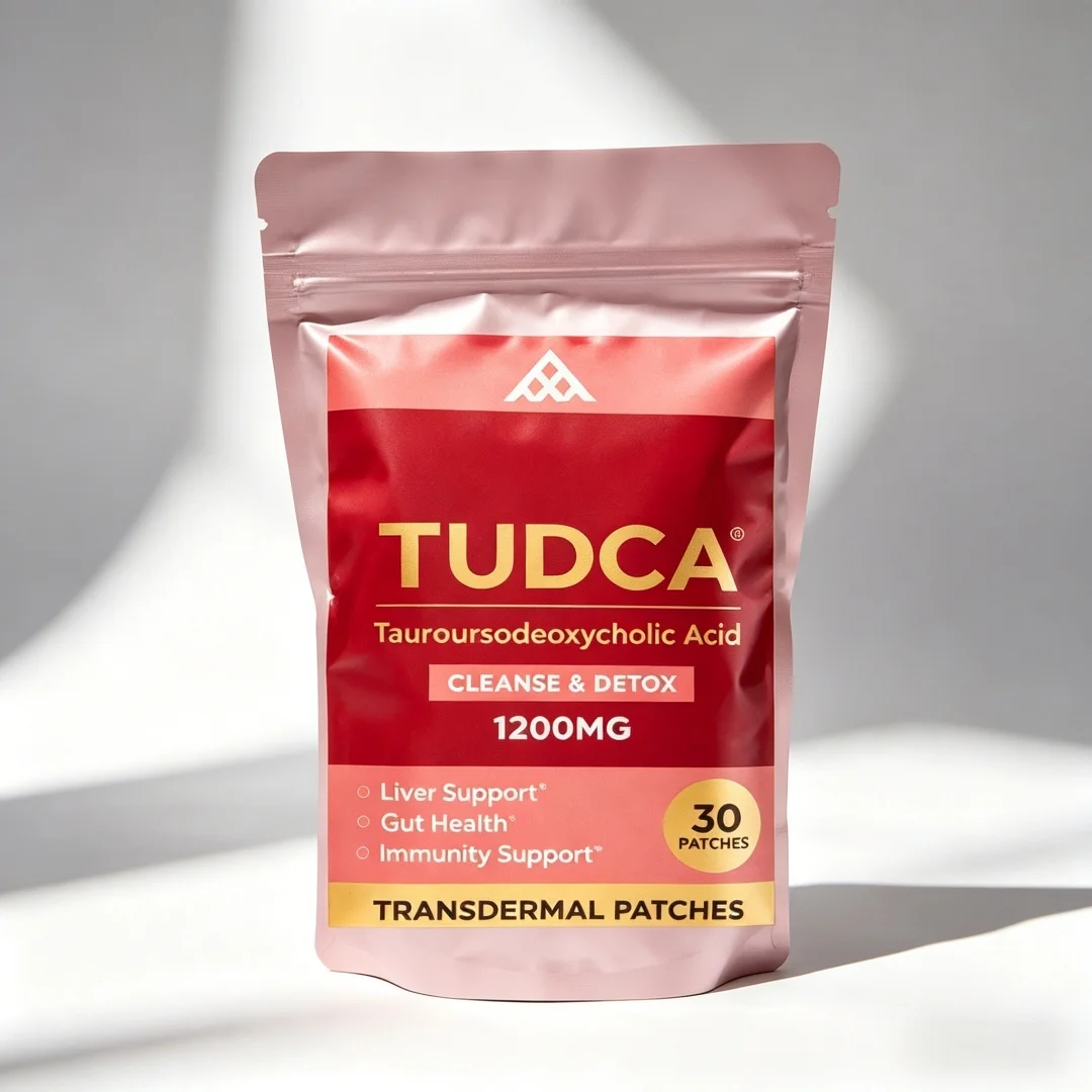30 Parches de Ácido Tauroursodeoxicolico, Parches Transdérmicos Ultra Fuertes, TUDCA Pura, Limpieza y Reparación del Hígado y la Vesícula Biliar