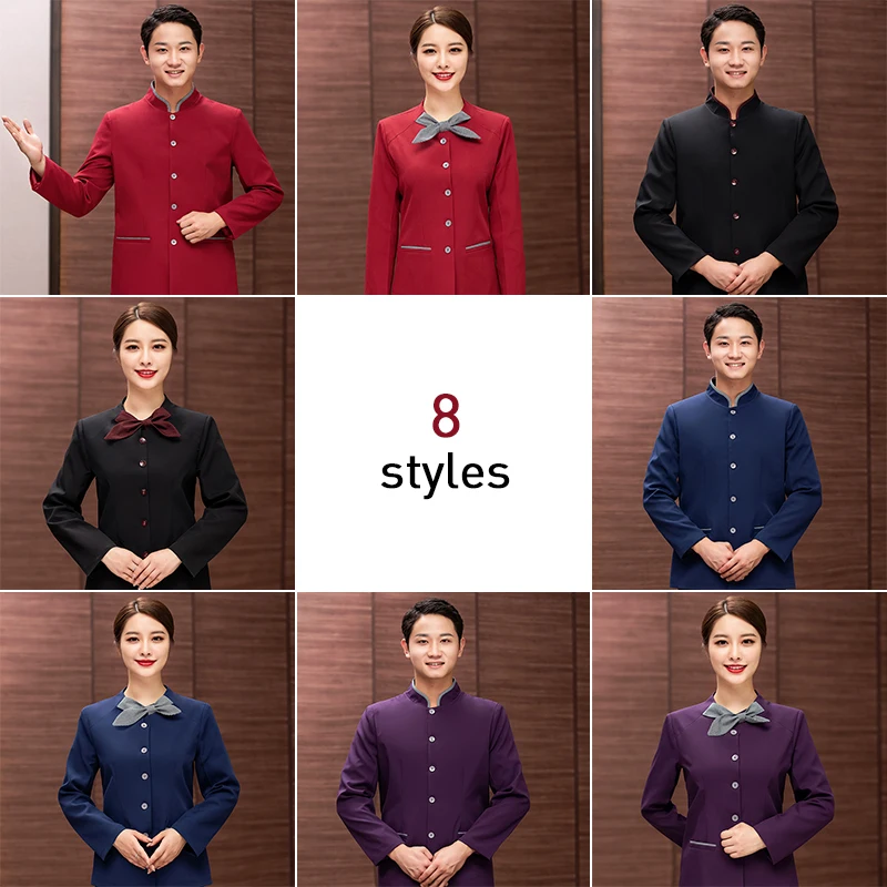 Chef แจ็คเก็ตอาหารร้านอาหารบริการโรงแรมครัว Workwear Unisex ทำอาหารเบเกอรี่เสื้อ Catering เชฟเสื้อผ้า Waiter Uniform