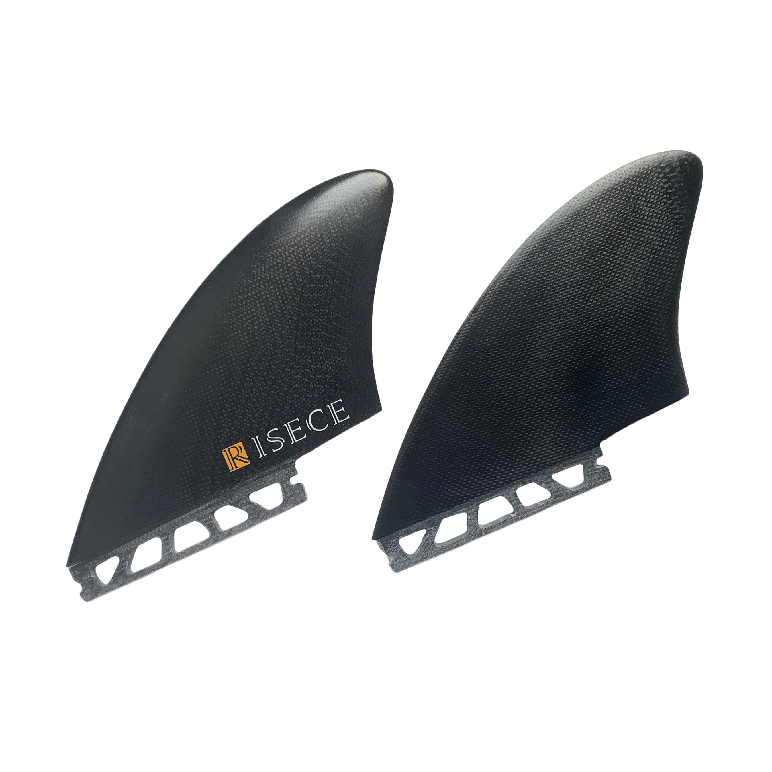 RISECE FCS 2 GFK Fiberglass Surfboard Twin Fins Single Tab Surfboard Keel Fins