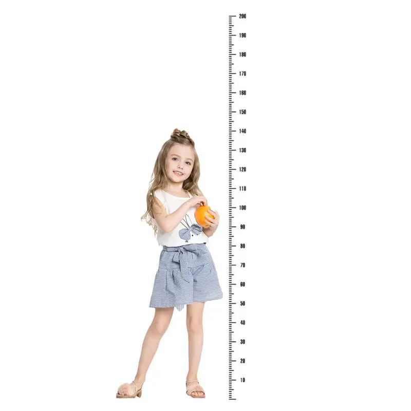 Height Indicator Adhesive Ruler Measurement Ruler Height Decal Wall Height Chart Ruler Decal Sticker for Bedrooms Kindergartens