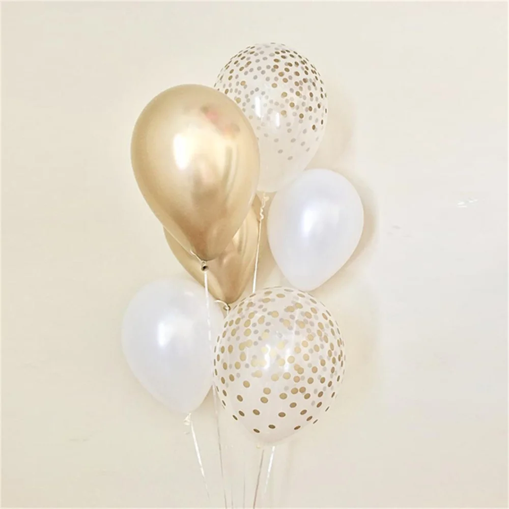 1Set 18inch Round White Gold Glitter Print Mr&Mrs LOVE foil Balloons Bride to be Marriage Wedding Valentine\'s Day Air Globos