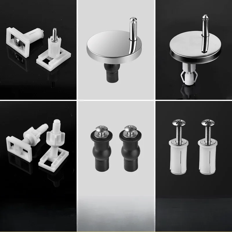 

Toilet Seat Hinges Top Close Soft Release Quick Fitting Heavy Duty Hinge Pair Hinge Screw Toilet Accessories Hardware
