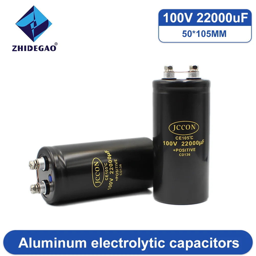 

1 Pcs 22000мкФ 100в (22000UF 100V) Aluminum Electrolytic Capacitor 50x105mm 105C low ESR (including screws) Black