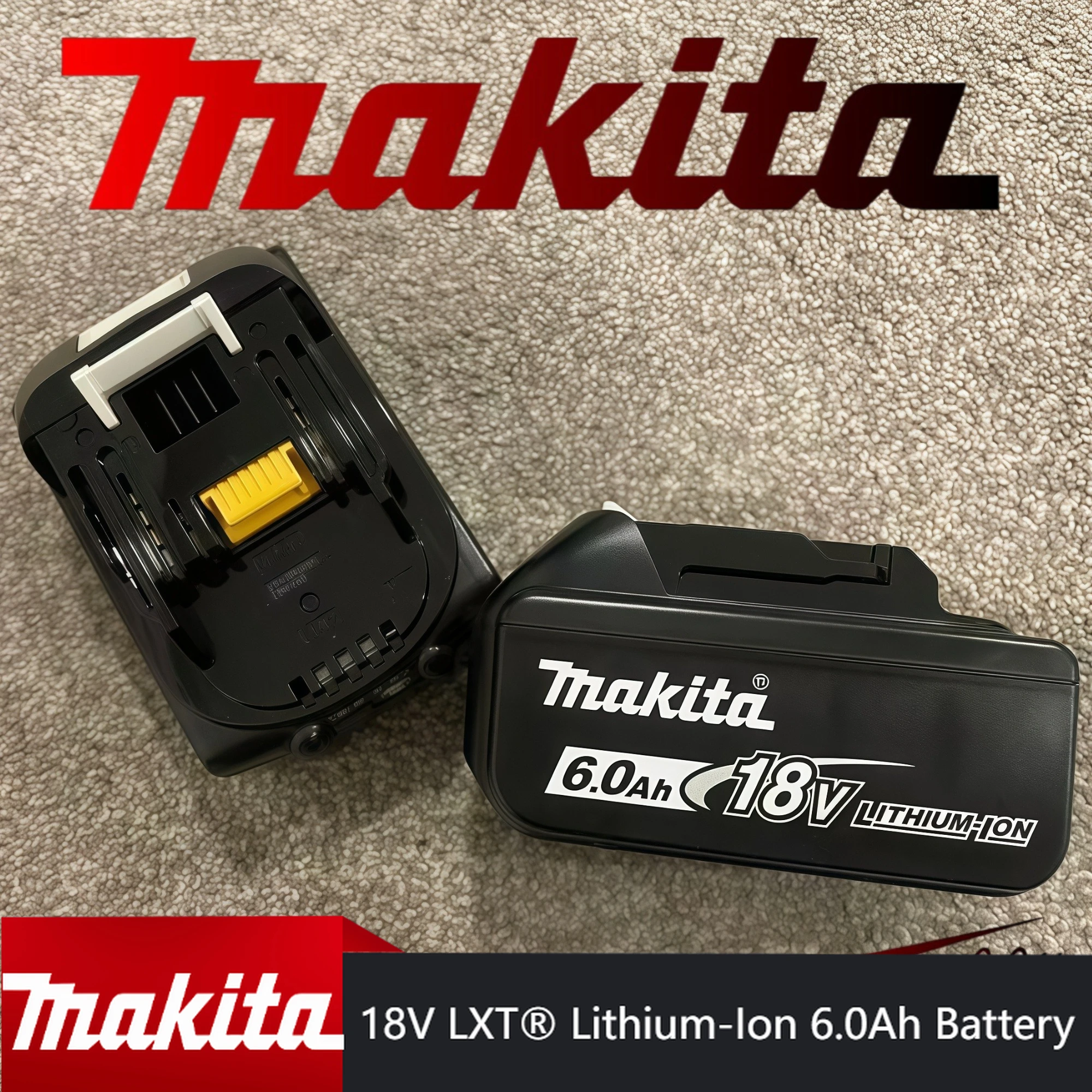 

18 В 6 Ач литий-ионный элемент с индикатором батареи для аккумулятора Makita, аккумулятор большой емкости для электроинструментов Makita, замена