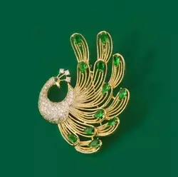Exquisite Elegant Phoenix Rhinestone Brooch For Women Girls Fashion Classic Animal Badges High-end Pins Accessories Gifts