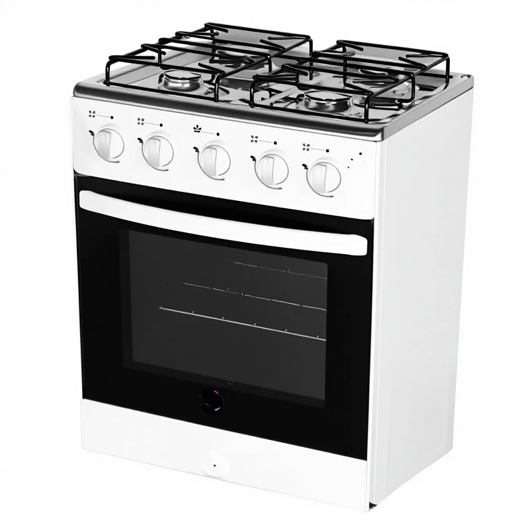 Natural gas cooker multi-functional integrated vertical oven outlet 50x50 four-port burner model JJZT-KZ52