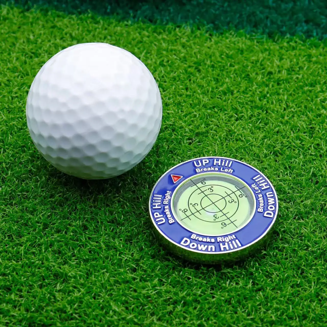 High Precision Golf Putt Ball Marker & Green Reader – Slope Level Putting Aid 6