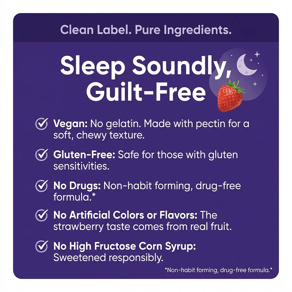 Melatonin Gummies - Promote Sleep Quality & Alertness, Help Deep Sleep, , Fight Insomnia, Support Immunity