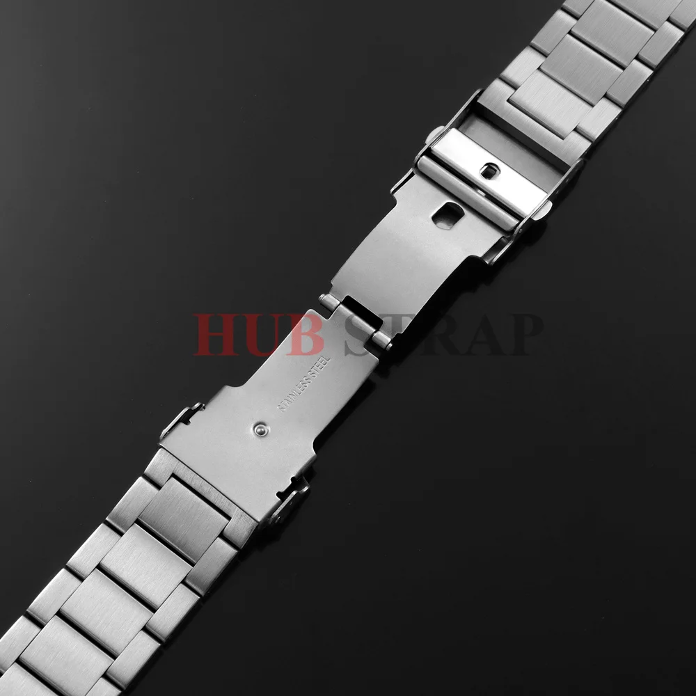 18mm 20mm 22mm 24mm Band 316L Solid Stainless Steel Watch Strap for Seiko for Rolex for Omega Luxury Folding Buckle Wristbands