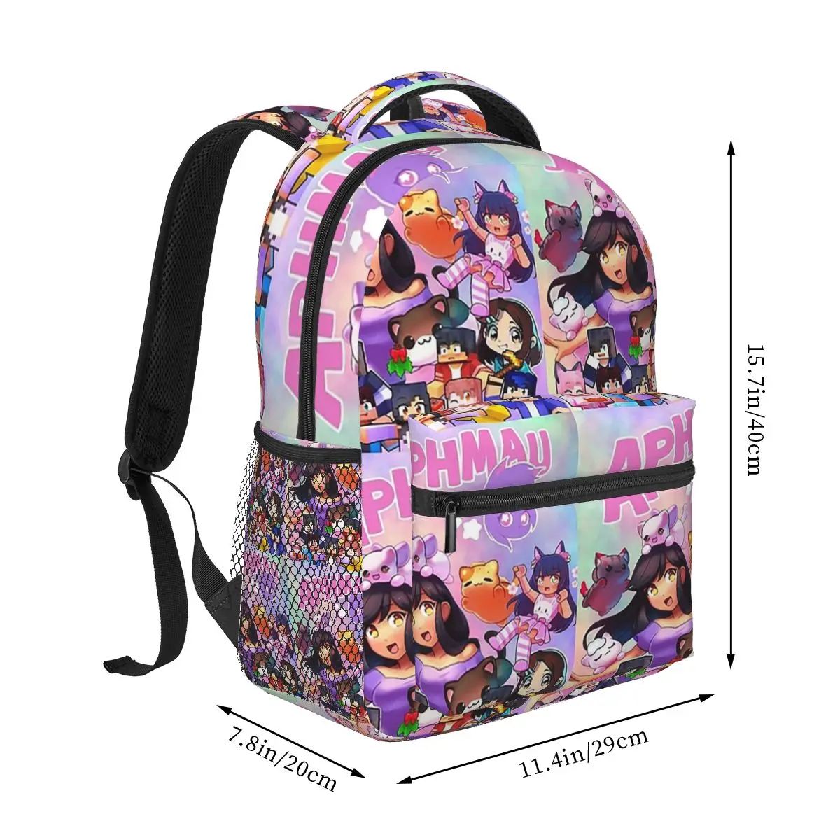 Aphmau 16 zaini ragazzi ragazze Bookbag studenti borse da scuola zaino da viaggio cartone animato borsa a tracolla grande capacità