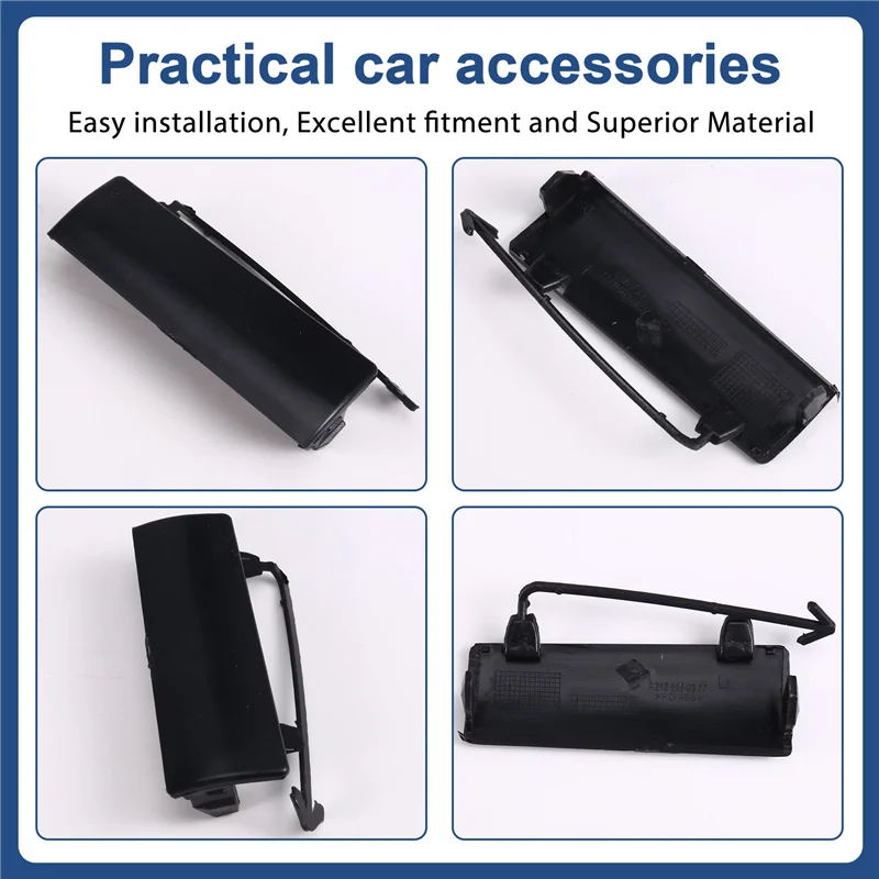 

A73X-1Pair Front Skirt Cover For Mercedes Benz E-Class W212 2009-2012 A2126980177 A2126980277 Jack Positioning Bracket Caps