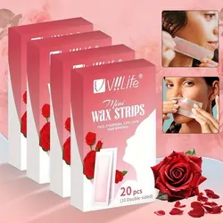 10/20pcs Hair Removal Tool Wax Strips Waxing Wipe Sticker For Face Leg Lip Eyebrow Body Hair Removal Strip Paper Beauty Tool