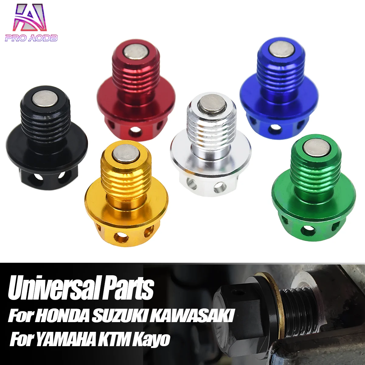 Universal M12x1.5 Magnetic Engine Oil Drain Plug Bolt Durable For KTM Honda Yamaha KTM Kawasaki Off-Road Dirt Bike Accessories