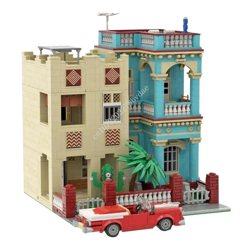 2906PCS MOC Modular Havana House Street View Model Building Blocks Technology Bricks DIY Creative Assembly Toys Holiday Gifts