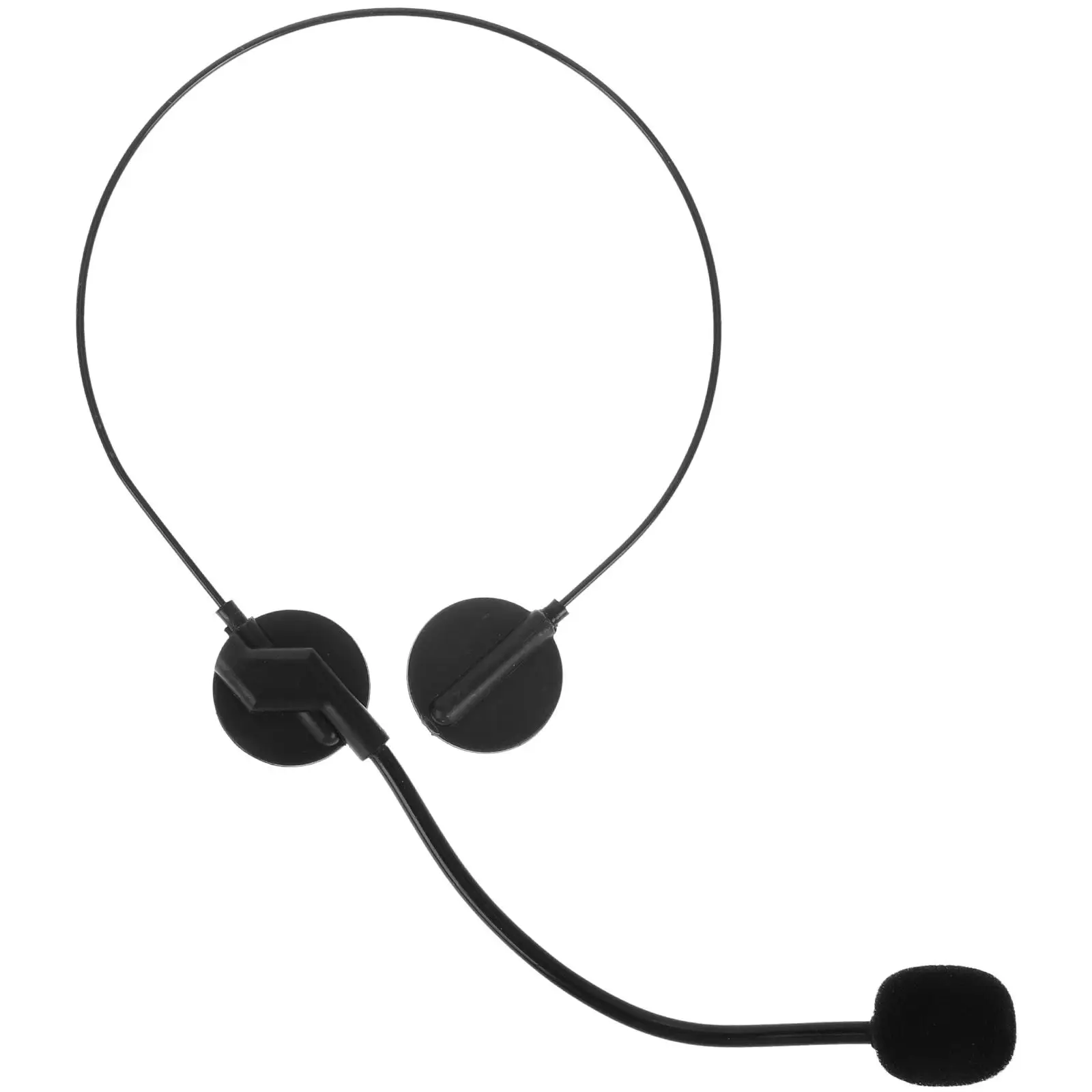 

Fake Headset Props Black Microphone Toy for Girls Toddler Lightweight Realistic Cosplay Party Accessories