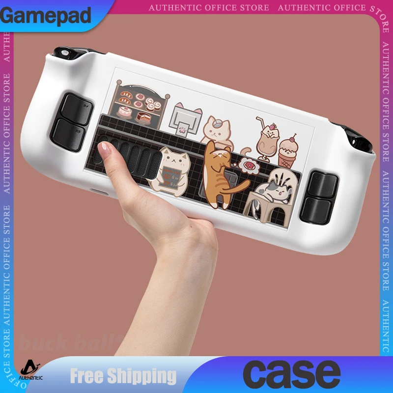 

Steamdeck Protective Case Oled Handheld Hard Case Steamdeck Protective Case Suitable For Steamdesk Sticker Accessories Cute Gift