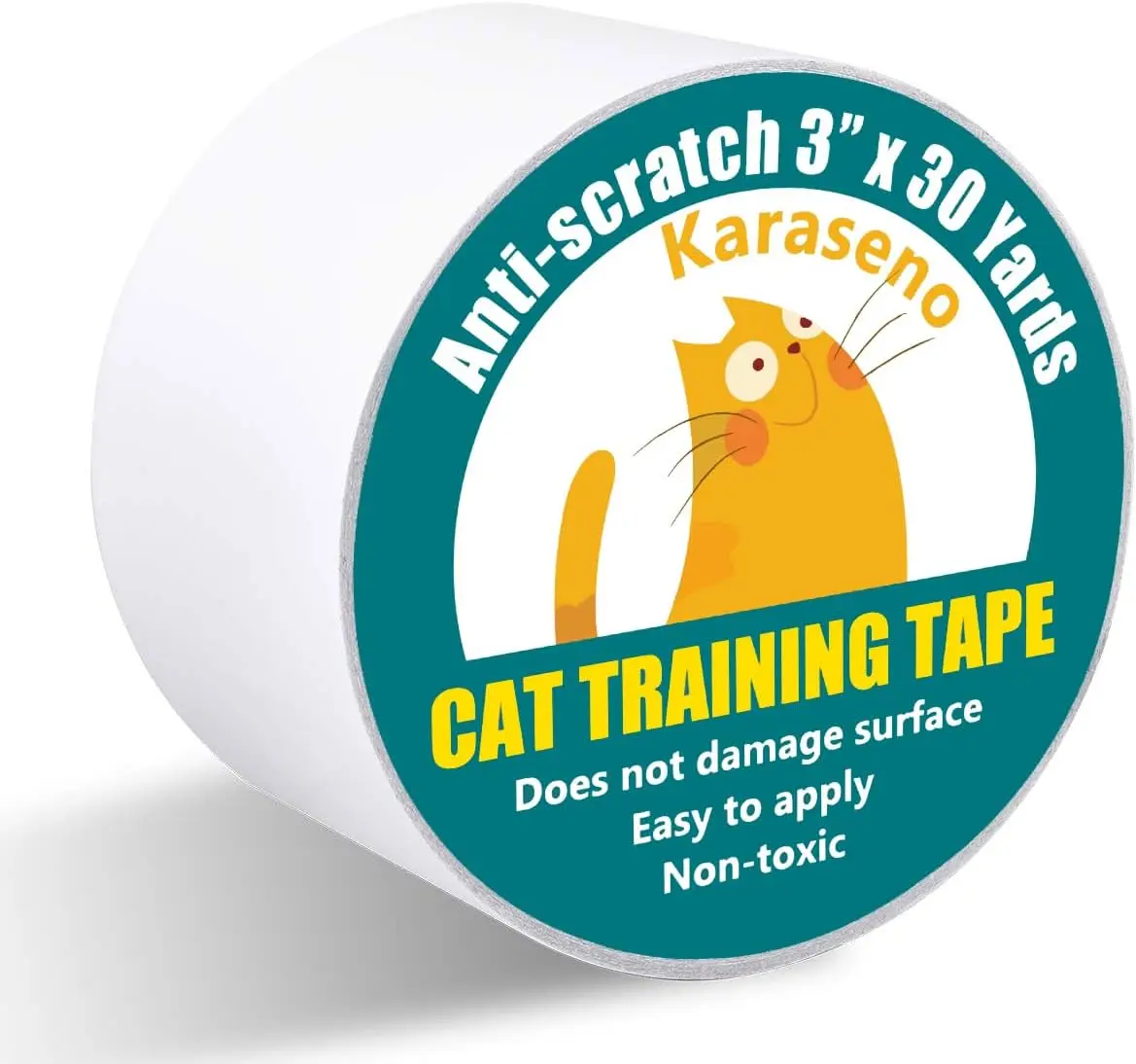 

Anti Cat Scratch Tape, 3 Inches x 30 Yards Pet Training Tape, Clear Double Sided Deterrent for Furniture Protector