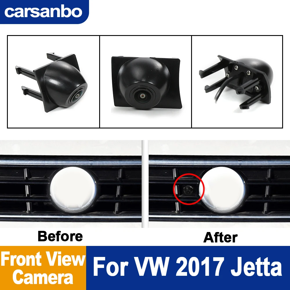 

Carsanbo AHD Car Front View Camera For VW 2017 Jetta Night Vision 1080P 150° Fisheye Lens Camera Waterproof Parking Monitoring